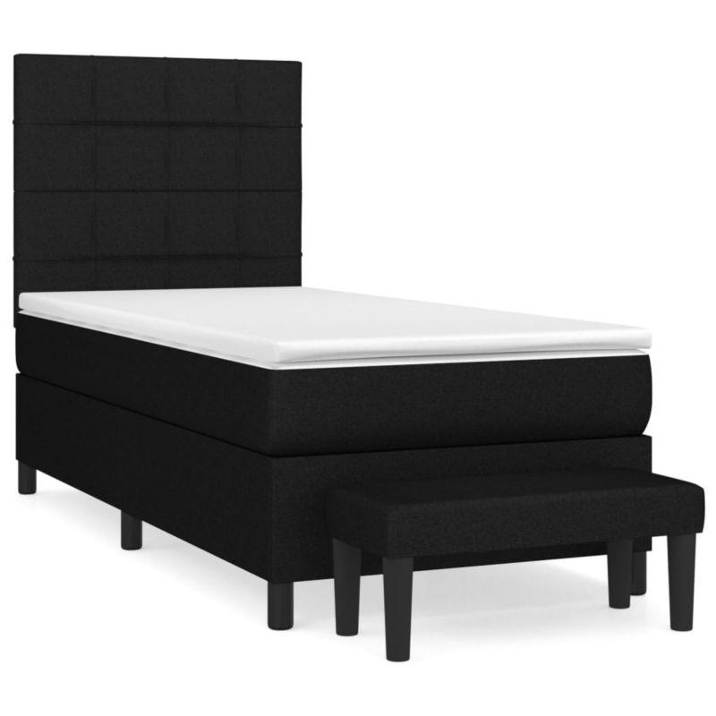 Łóżko kontynentalne WaszeMeble 80x200 cm czarne WM-3136551 1 szt.