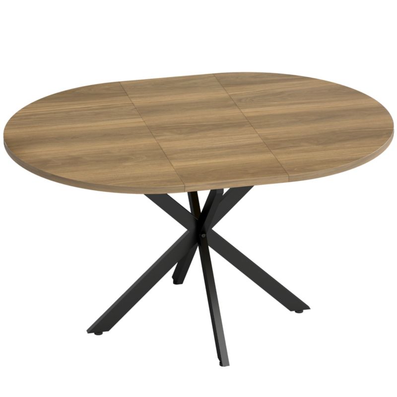 Stół kuchenny Artdesign rozkładany dla 4-6 osób, 100x135x75cm z podstawą w kształcie X, kolor drewno naturalne 1 szt.