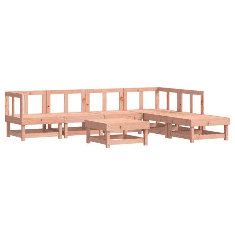Zestaw mebli ogrodowych WaszeMeble 7-cz. z drewna brązowy WM-3186408 1 kpl