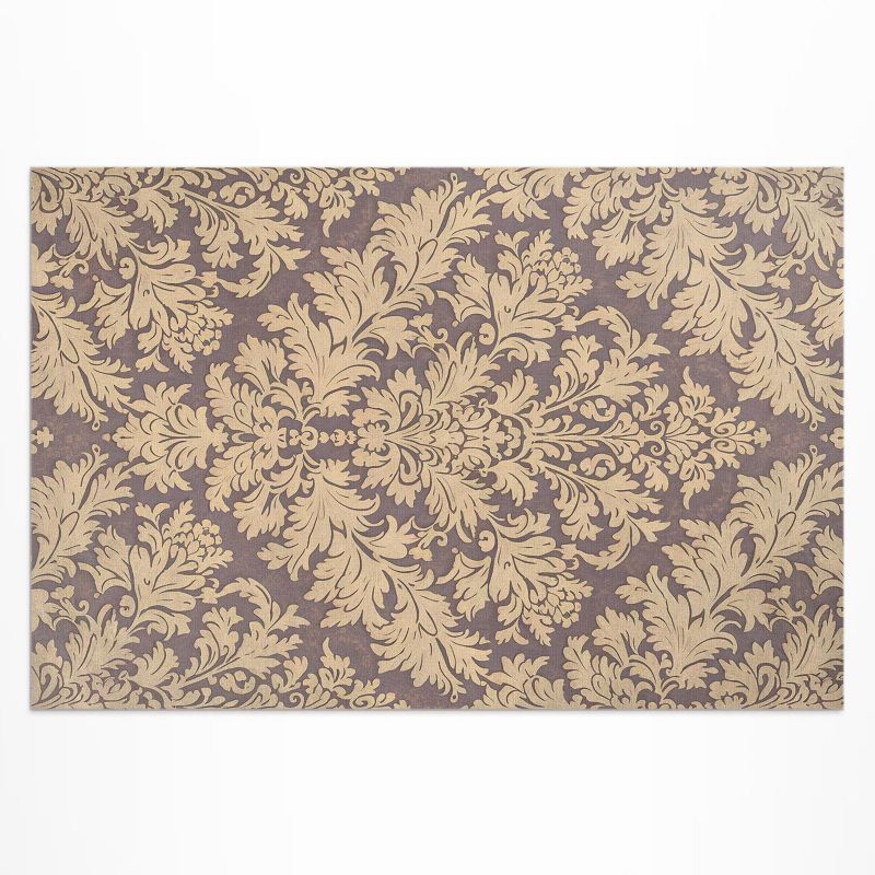 Dywan Winylowy Z Nadrukiem Wallfluent 80x120 cm Bogaty roślinny ornament elegancki vintage 1 szt.