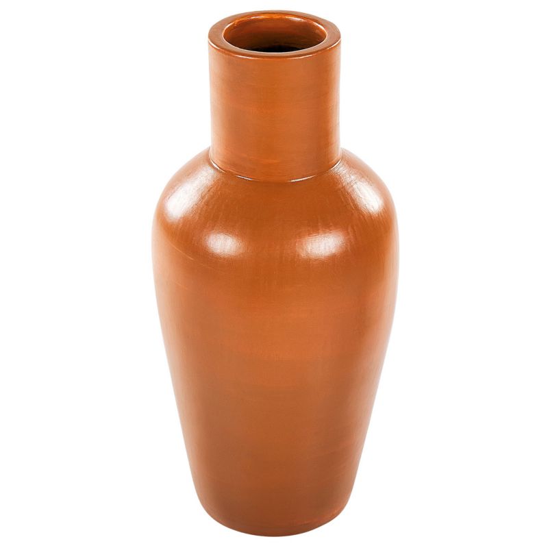 Wazon dekoracyjny Karfi 37 cm Ceramika Pomarańczowy 1 szt.