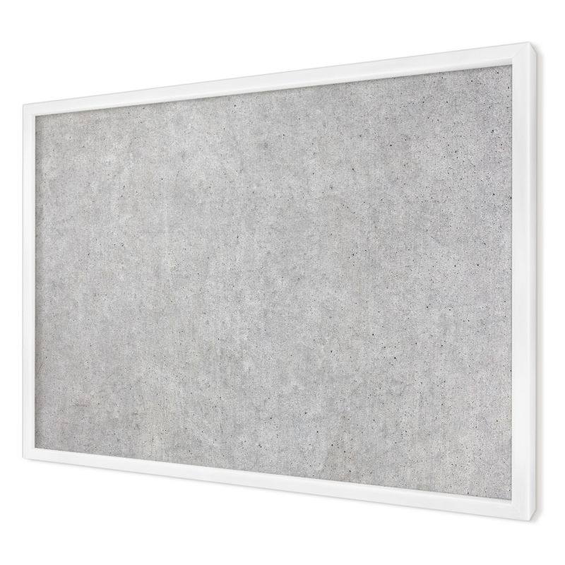 Tablica magnetyczna ozdobna Wallfluent 60x40 Szara faktura w białej ramie 1szt