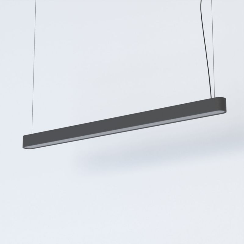 Lampa sufitowa wisząca Nowodvorski Lighting Soft 2596 grafitowo-biała 8 cm szerokości 1xT8/G13 x 22W 1 szt.
