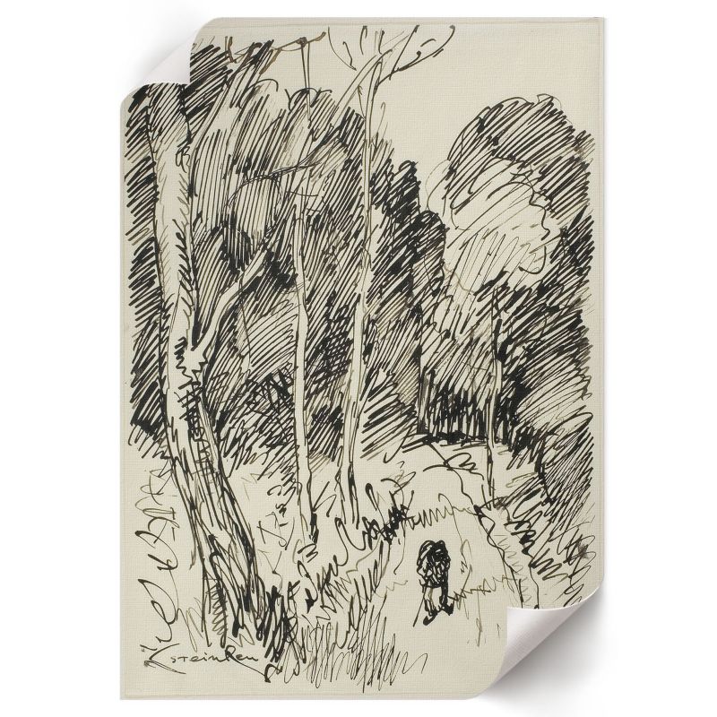 Plakat Do Łazienki ArtPrintCave 59,5x84 cm Leśny krajobraz Théophile Steinlen 1 szt.