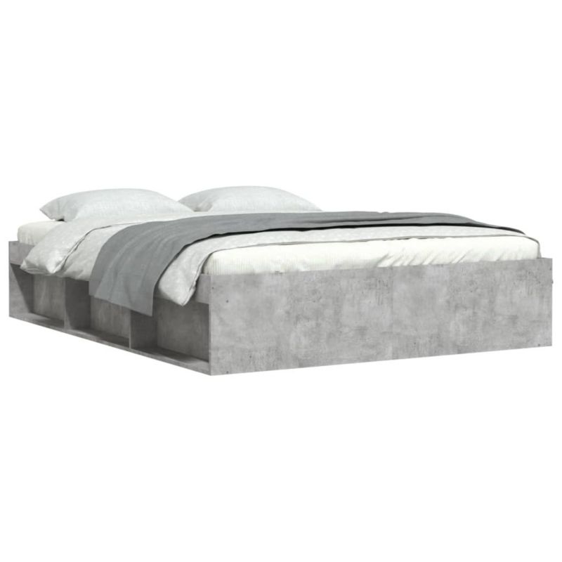 Łóżko drewniane WaszeMeble 140x190 cm szarość WM-3203904 1 szt.