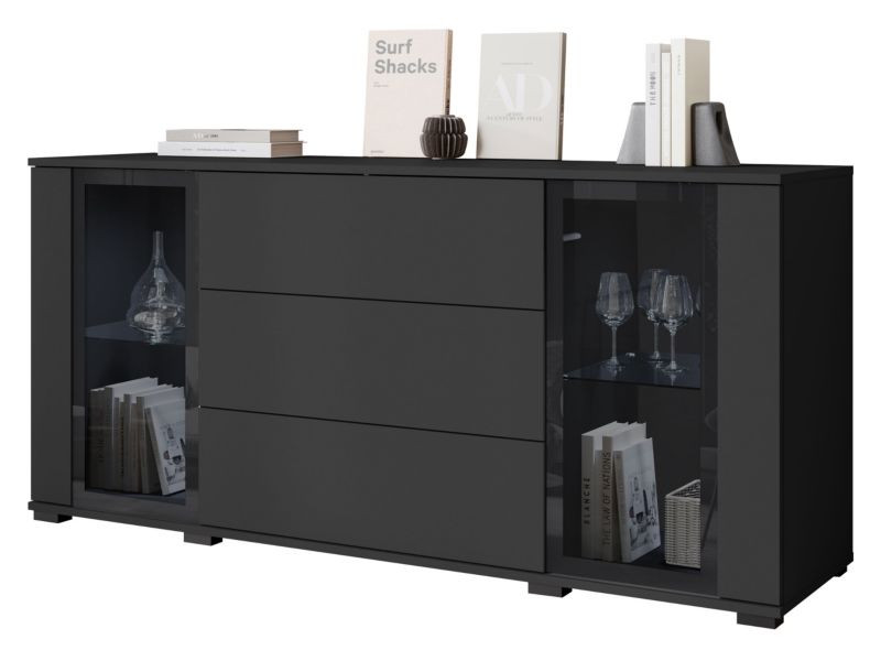 Komoda MIRJAN 24 Caro SB 150 2D3S czarny 1 szt.