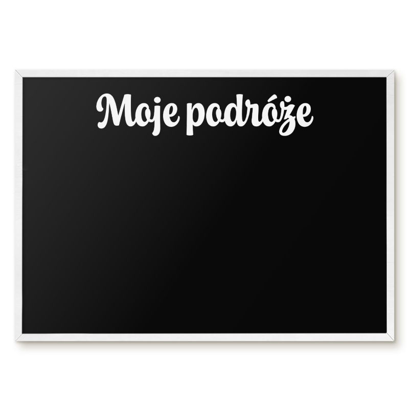 Tablica Magnetyczna Do Biura Tulup 70x50 cm Moje podróże 6 - Biała rama Do salonu, sypialni 1 szt.