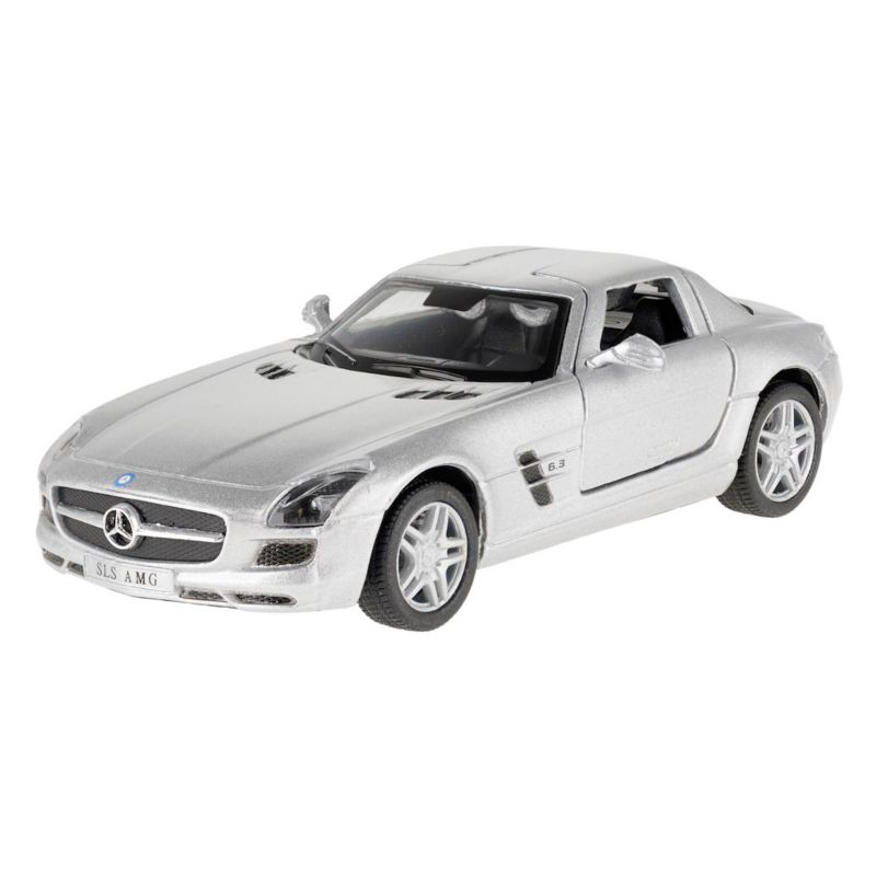 Model 1:36, Mercedes-Benz SLS AMG, srebrny, Carmotion, 1 szt