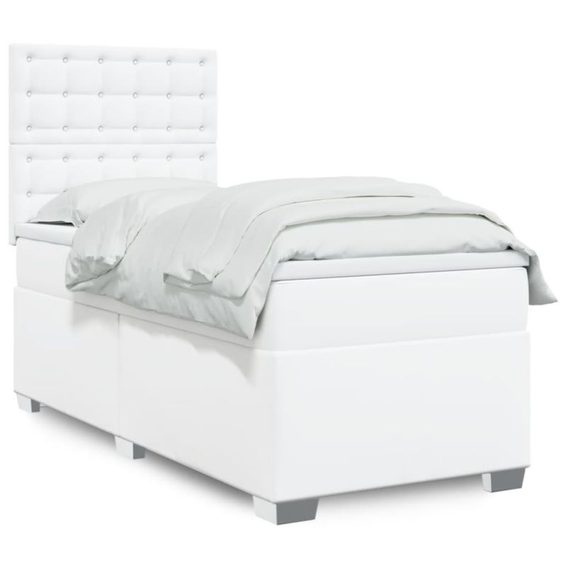 Łóżko kontynentalne WaszeMeble 90x190 cm białe WM-3290701 1 szt.