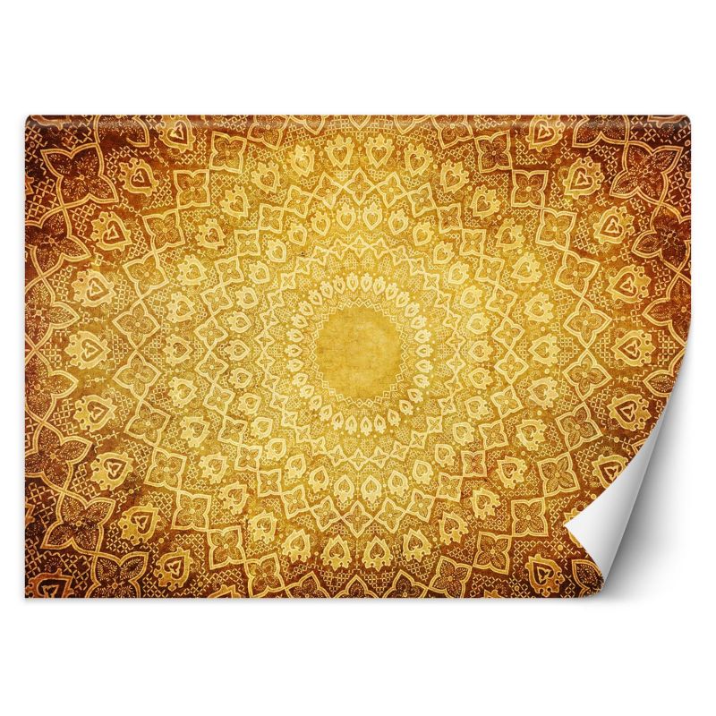 Fototapeta Feeby Orientalna złota mandala 254x184 1 szt