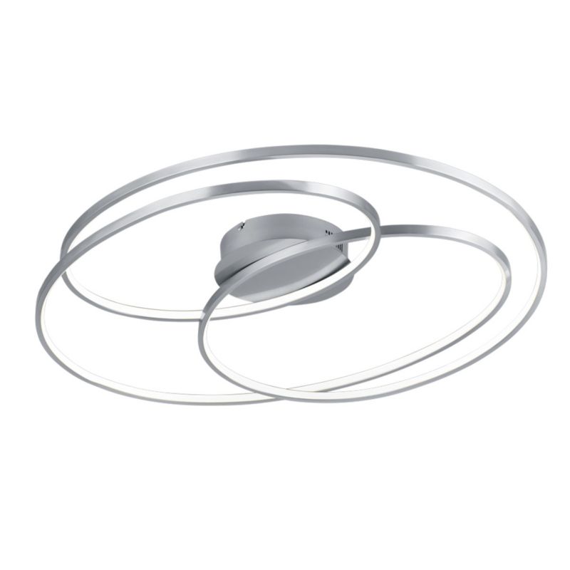 Lampa sufitowa wisząca Trio Gale 2617 srebrno-biała nowoczesna wbudowany LED 50W 1 szt.