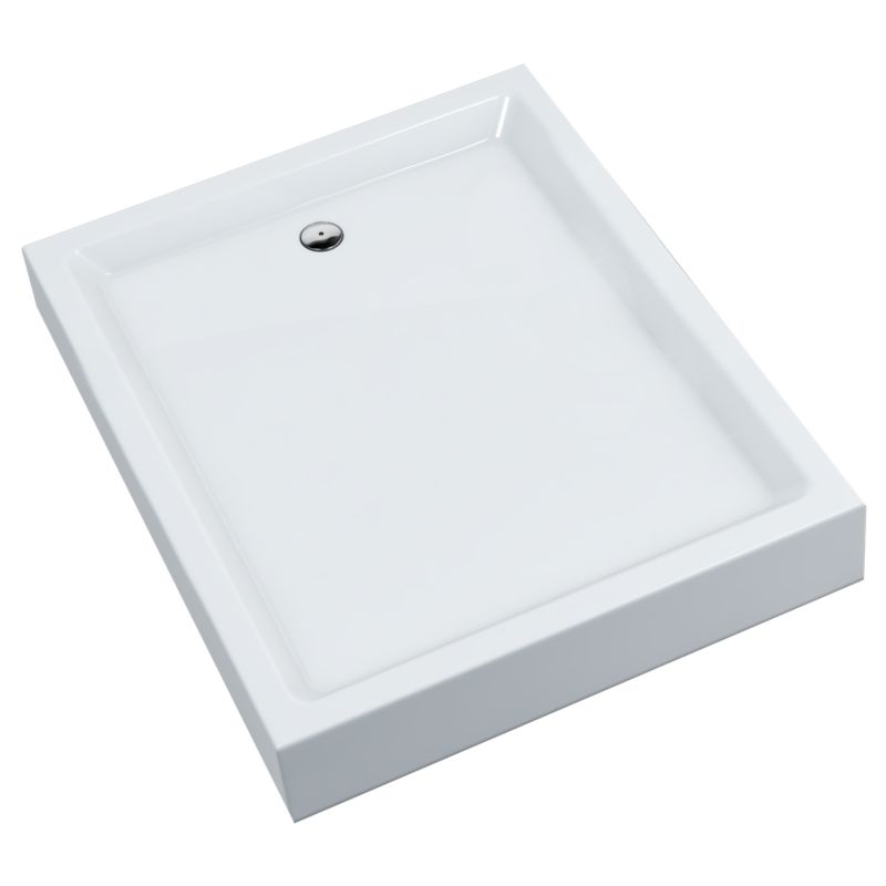 Brodzik Akrylowy Schedpol Standard Plus Uni Prostokątny Biały 80x120x16 cm 1 szt.