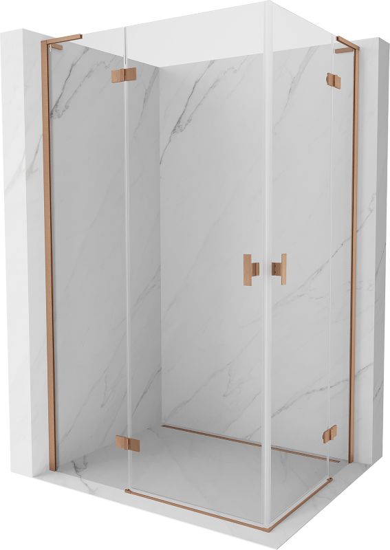 Kabina prysznicowa Mexen Mist-H L miedź szczotkowana 110x80 cm 1 szt