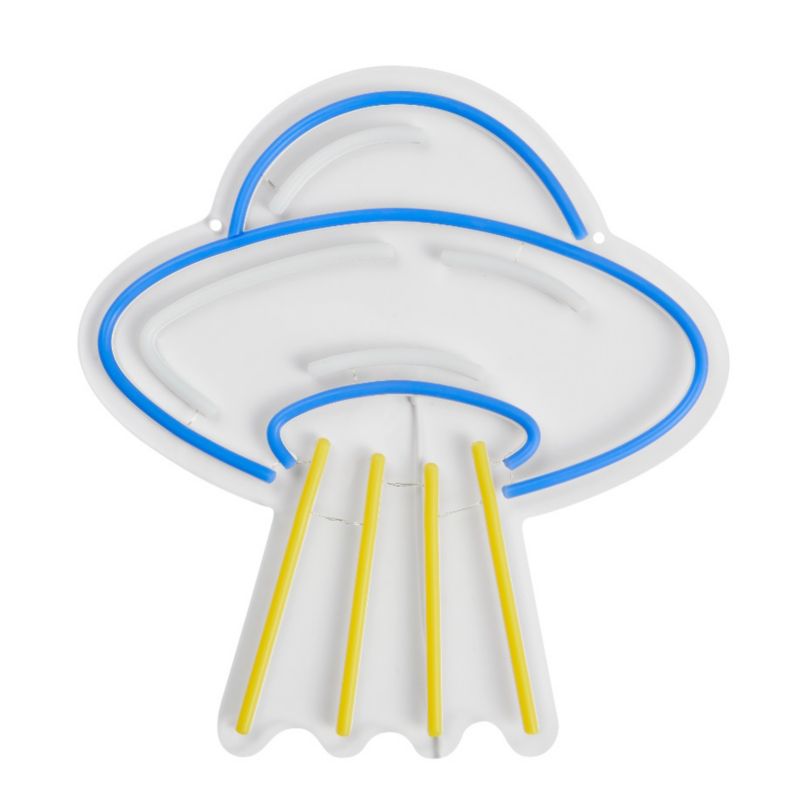 Lampka Neon LED EVG Statek Kosmiczny UFO Kinkiet Dekoracyjny Na Ścianę 1 szt