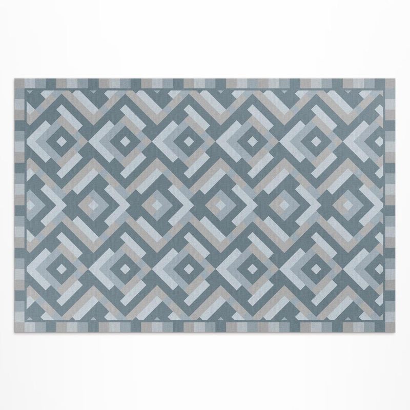 Balkonowy Dywan Winylowy UV Wallfluent 60x90 cm Aztecka geometria w stylu vintage boho 1 szt.