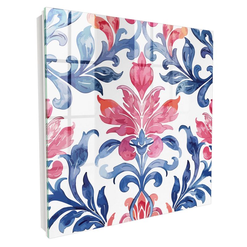 Szafka Na Klucze Tulup 30x30 cm Kolorowe ornamenty - Biała - Otwierana na lewo 1 szt.
