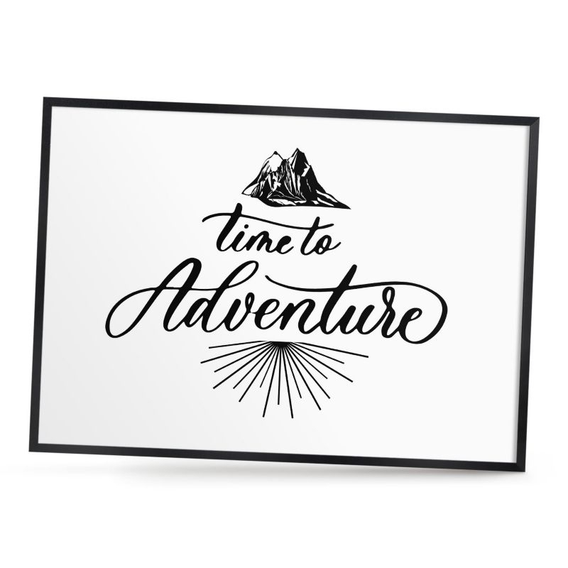 Ozdobna tablica na magnesy ArtPrintCave 70x50 Podróż odkrywcy w czarnej ramie 1szt