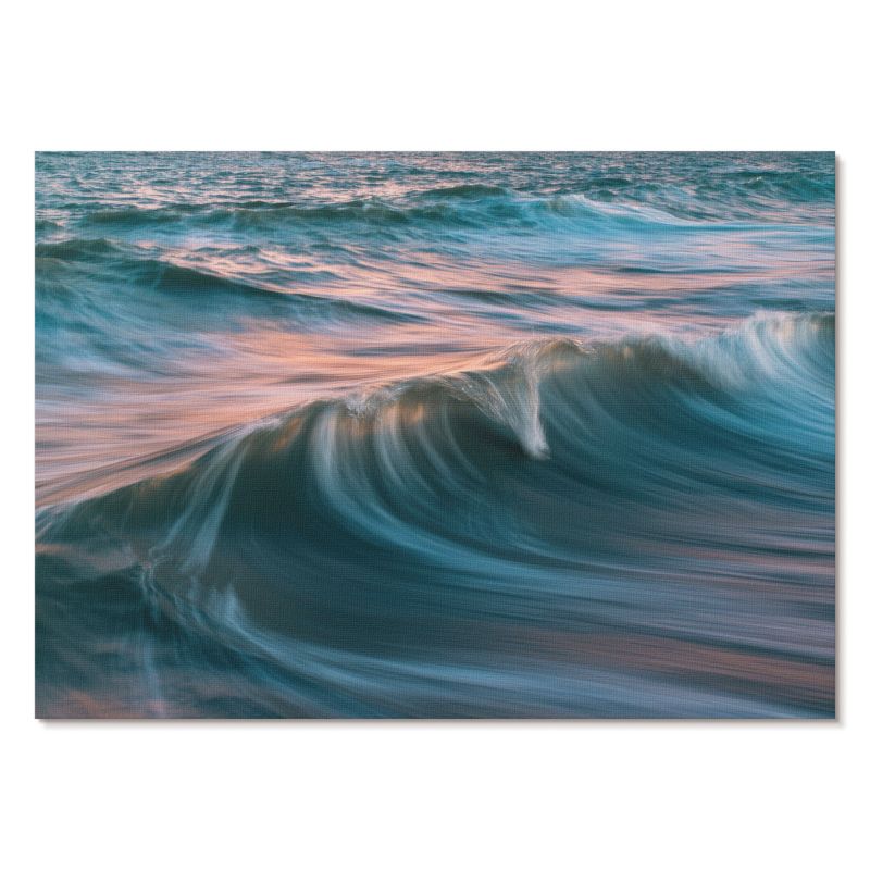 Plakat na Płótnie Tulup 29,7x21 cm (A4) Morskie fale Do salonu, biura, sypialni 1 szt.