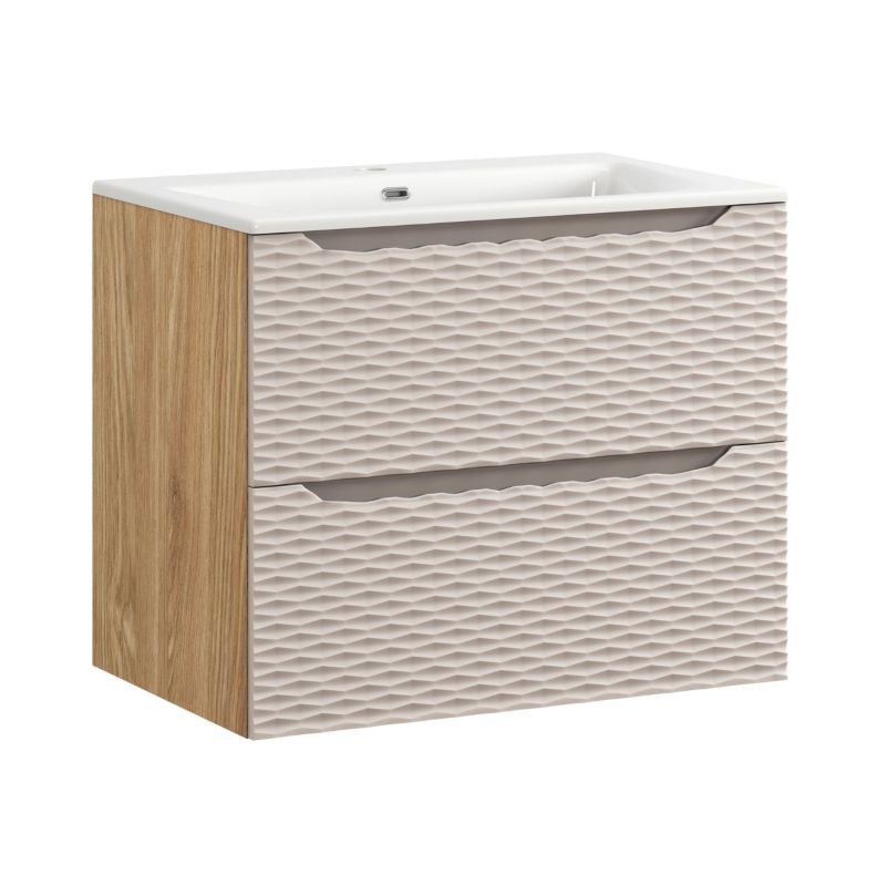 Zestaw mebli łazienkowych Comad Ocean Beige 70cm z umywalką meblową SKY 1szt