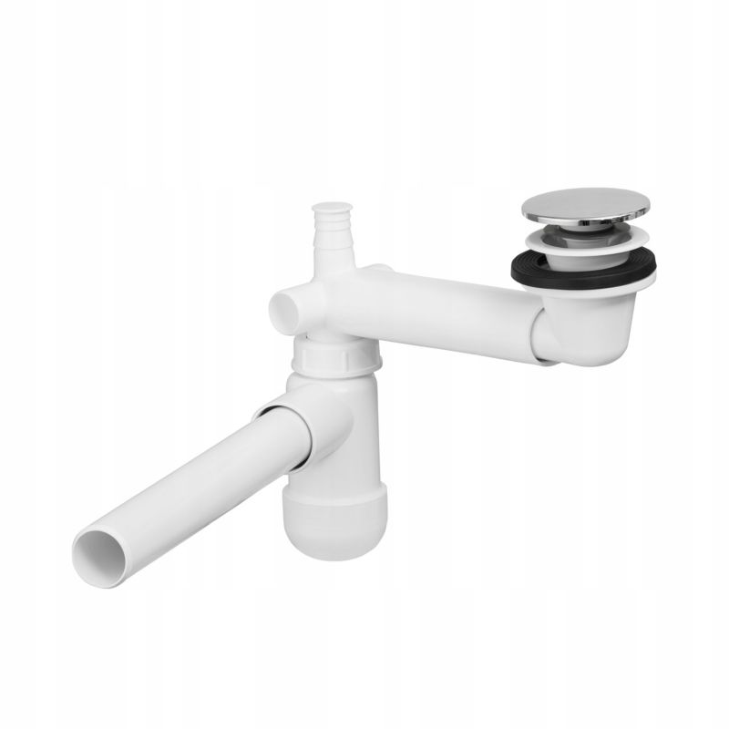 Syfon chromowany niski PRELOC 400 z teleskopem i Click-Clack 32 mm 1 szt.