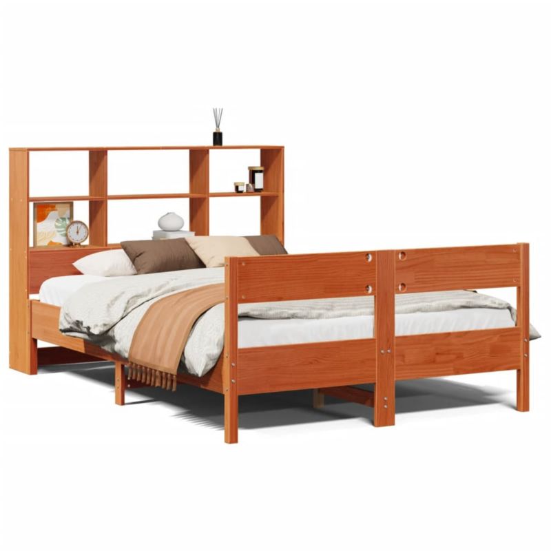 Łóżko drewniane WaszeMeble 150x200 cm brązowe WM-3322986 1 szt.