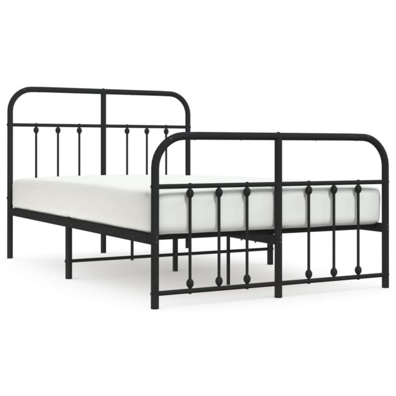 Łóżko metalowe WaszeMeble 120x200 cm czarna WM-352594 1 szt.