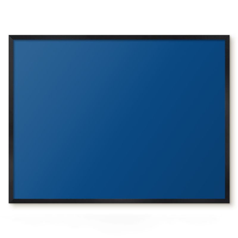 Tablica Magnetyczna Na Magnesy Tulup 80x60 cm Ciemny błękit - Czarna rama Do salonu, biura 1 szt.