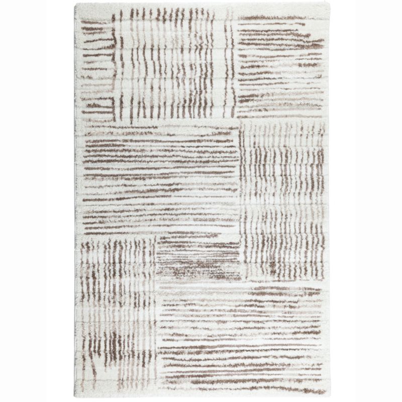 Dywan Shaggy Mono 160x230 cm e-floor abstrakcja kremowy 1 szt
