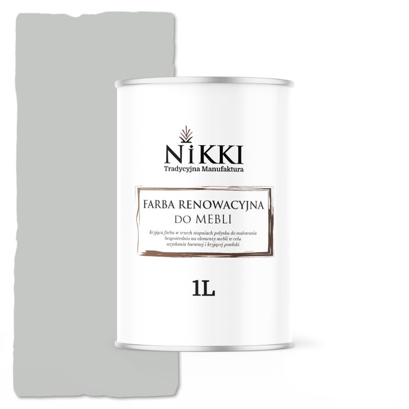 Farba do Mebli Kuchennych Renowacyjna NIKKI Szary jasny RAL7035 Mat 1L