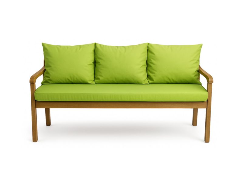 Poduszka ogrodowa na ławkę 3-os, Setgarden, 140x50x50cm,, limonka dwustronne Poduszki na ławkę zdejmowany pokrowiec,Mix 1szt