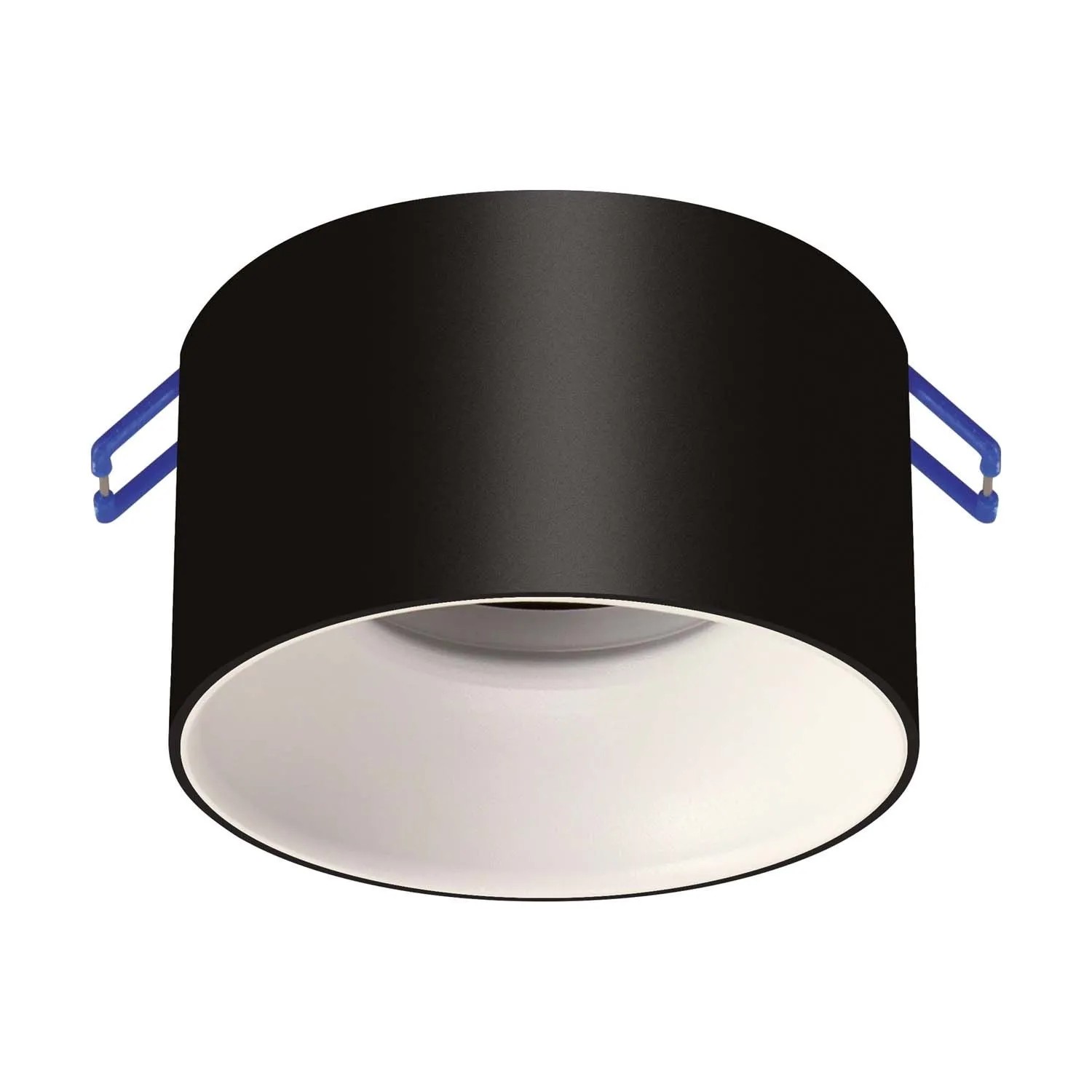 Struhm Lampa podtynkowa PANAMA C 1xGU10/MR16 35W śr. 8,5cm czarna/biała
