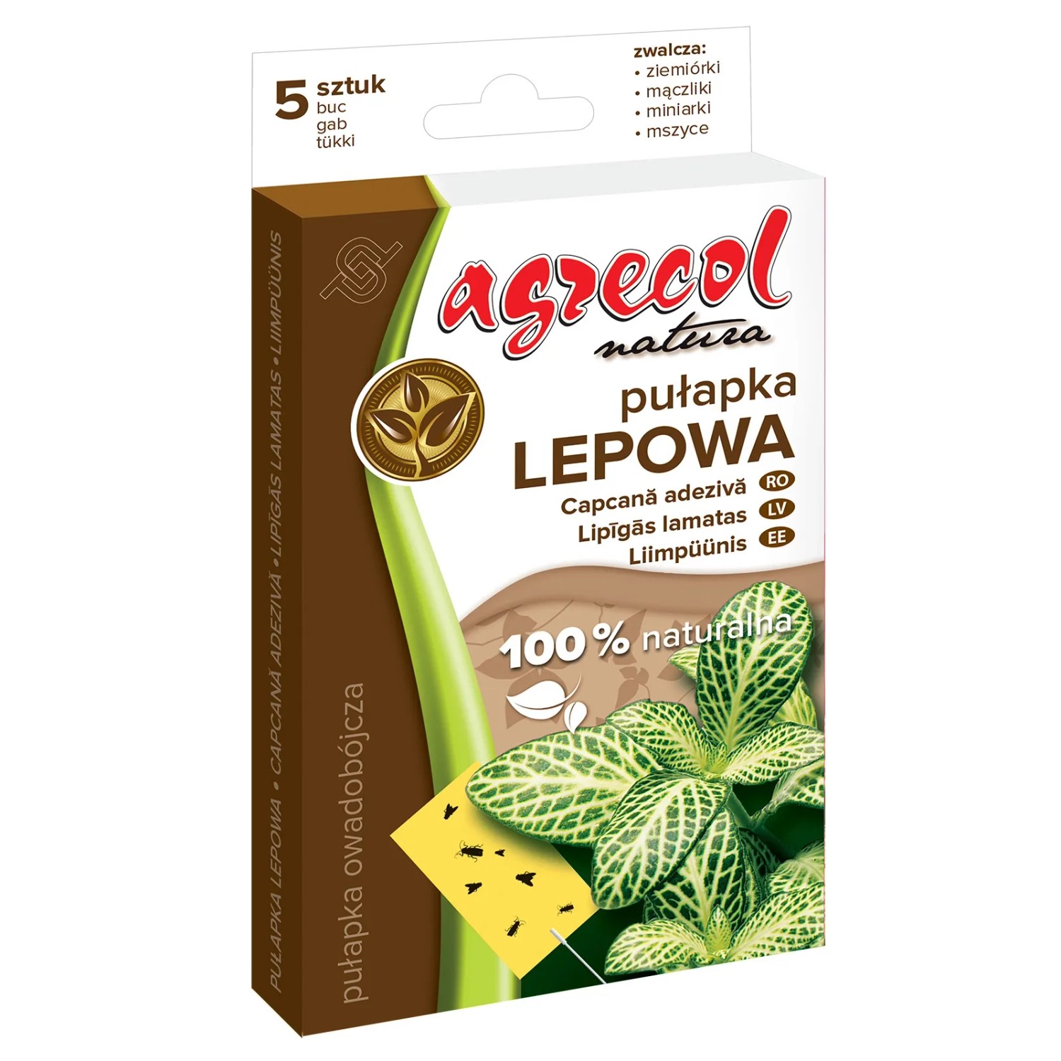 Agrecol Pułapka lepowa na ziemiórki 5 szt.