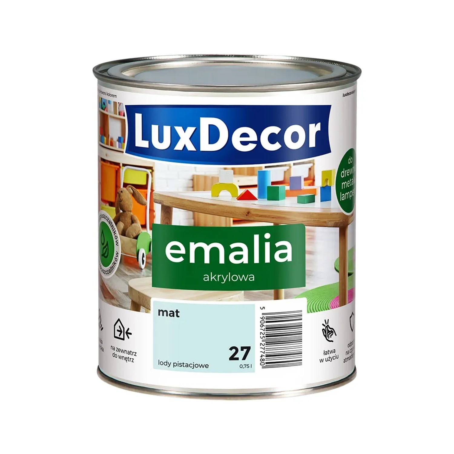 Luxdecor Emalia akrylowa Lody Pistacjowe mat 0,75l