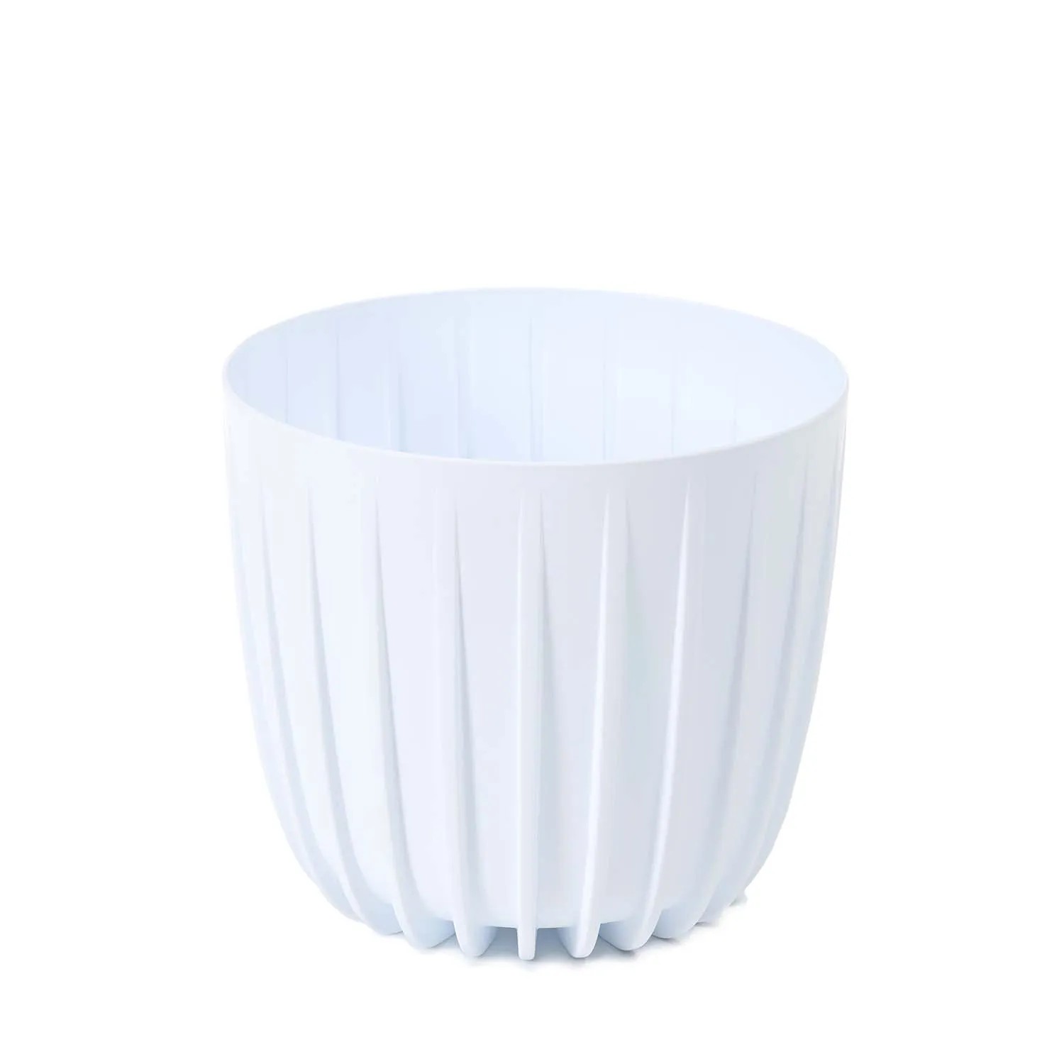 Osłonka Mira niska biała - śr. 16 cm