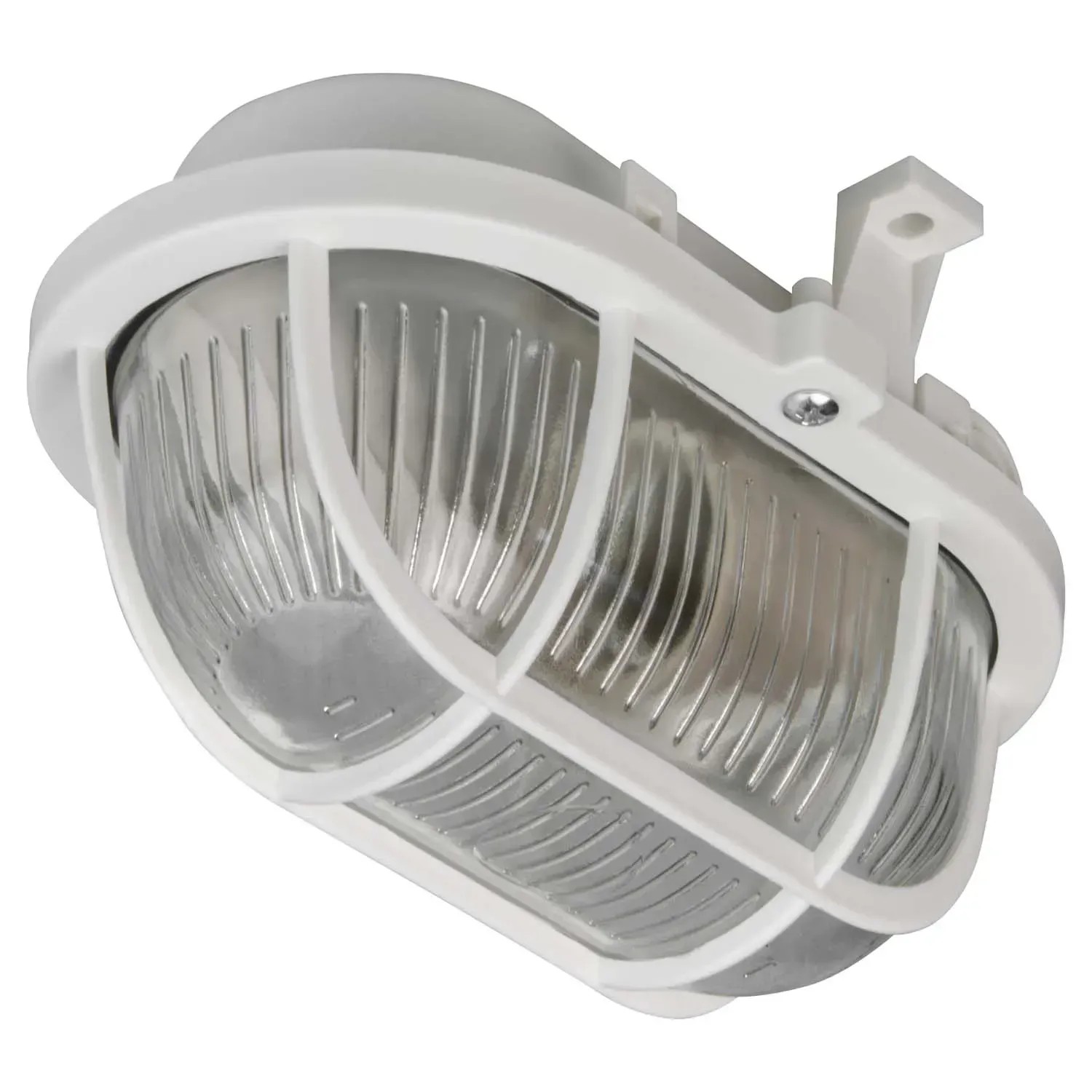 DPM Oprawa kanałowa 1xE27 40W IP44 plastikowa biała