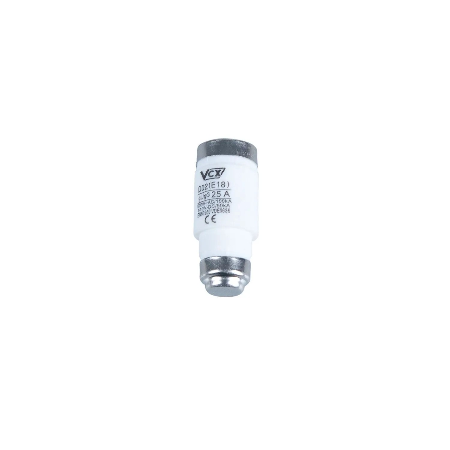 Wkładka bezpiecznikowa D02 25A gG 400VAC 250VDC E18