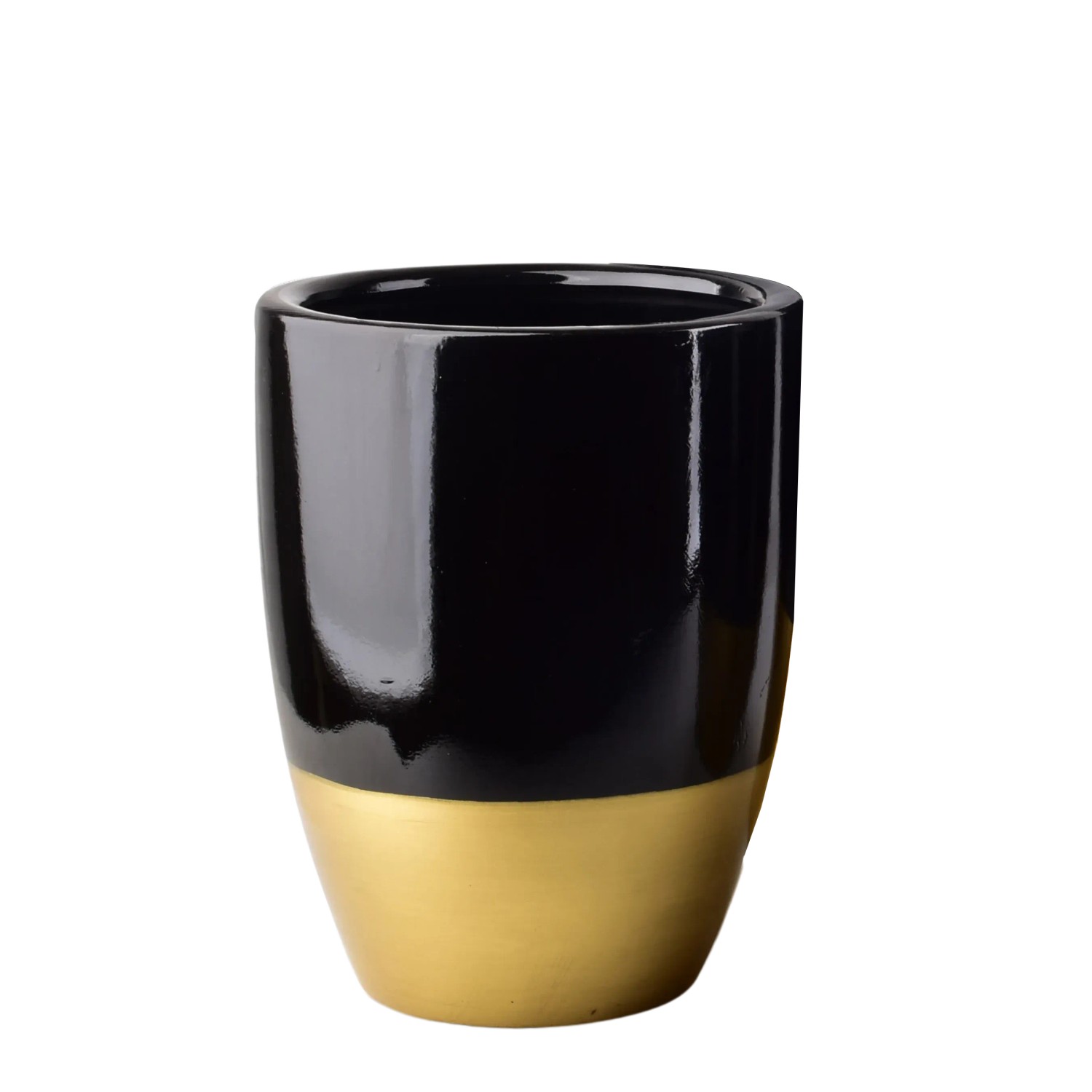 Osłonka ceramiczna Elegance czarna S - śr. 26 cm