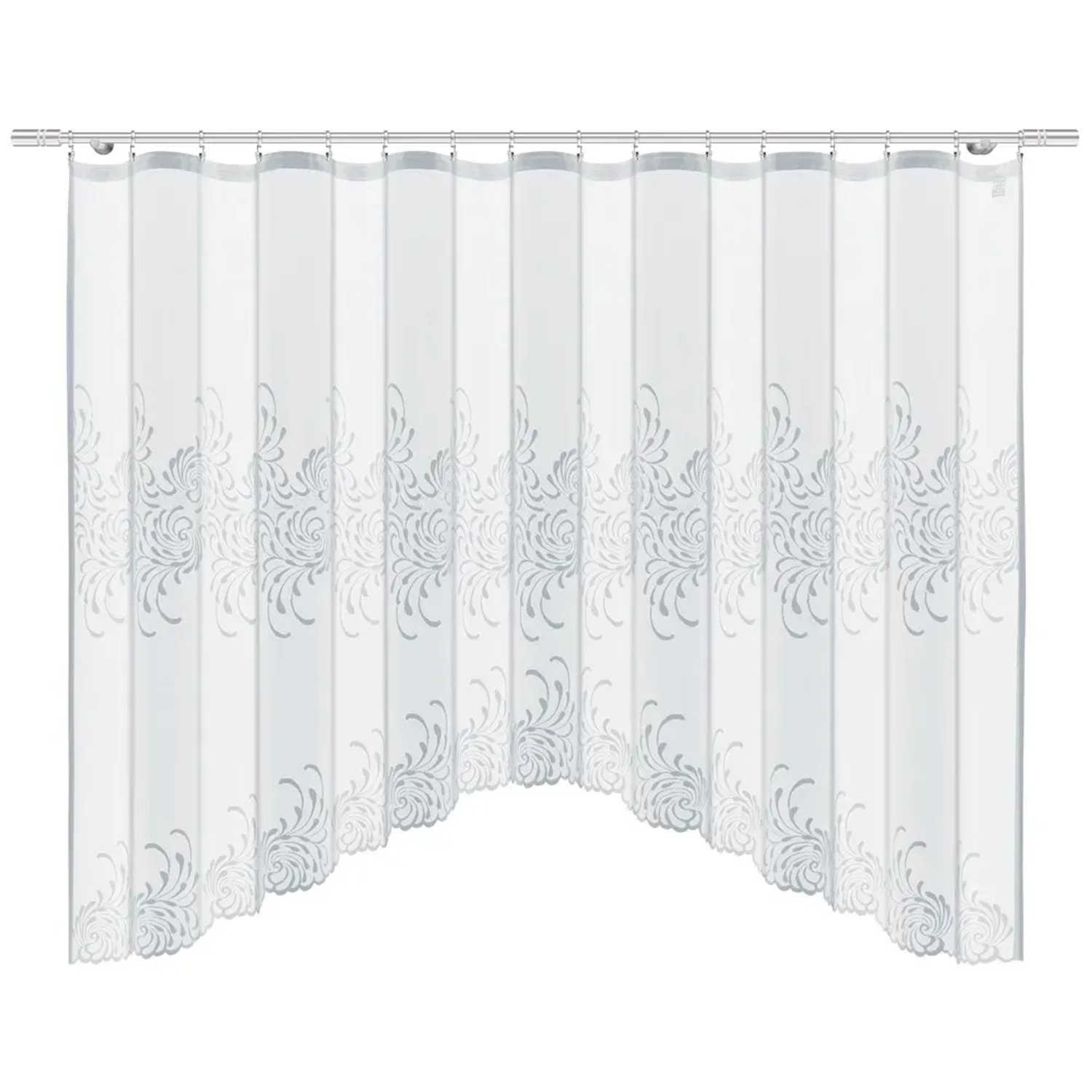 Firana żakardowa na taśmie 250180/160 160 cm x 300 cm biała