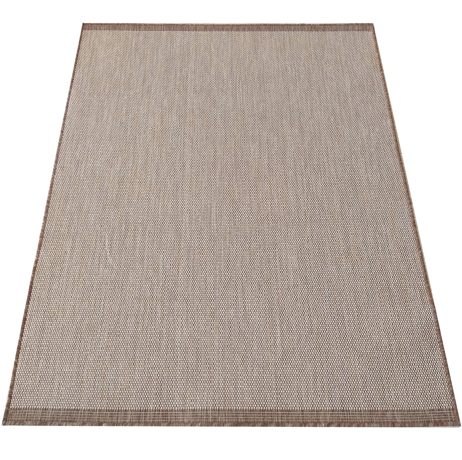 Nowoczesny dywan sznurkowy OUTDOOR dwustronny MODERN 14 Brązowy
