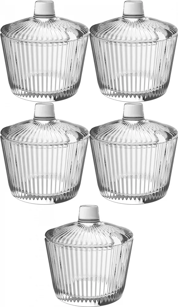 5x Cukiernica Altom Design Selena, szkło, 210ml, przezroczysty