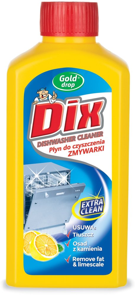 Płyn do czyszczenia zmywarek Dix Gold Drop, 250ml