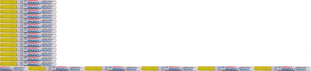 24x Marker olejowy Snowman, średni, okrągła, żółty