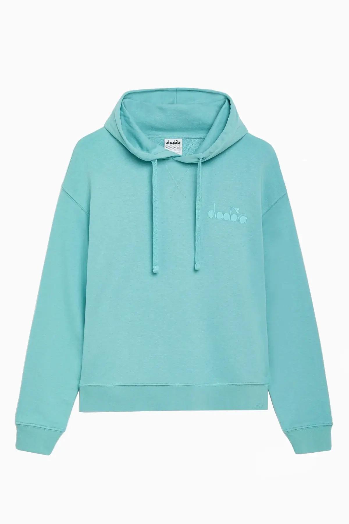 Bluza z kapturem Diadora Athletic Logo - Błękitny