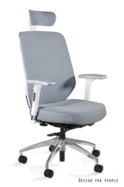 Fotel ergonomiczny HERO, ergonomiczny, tkanina, szary, Unique