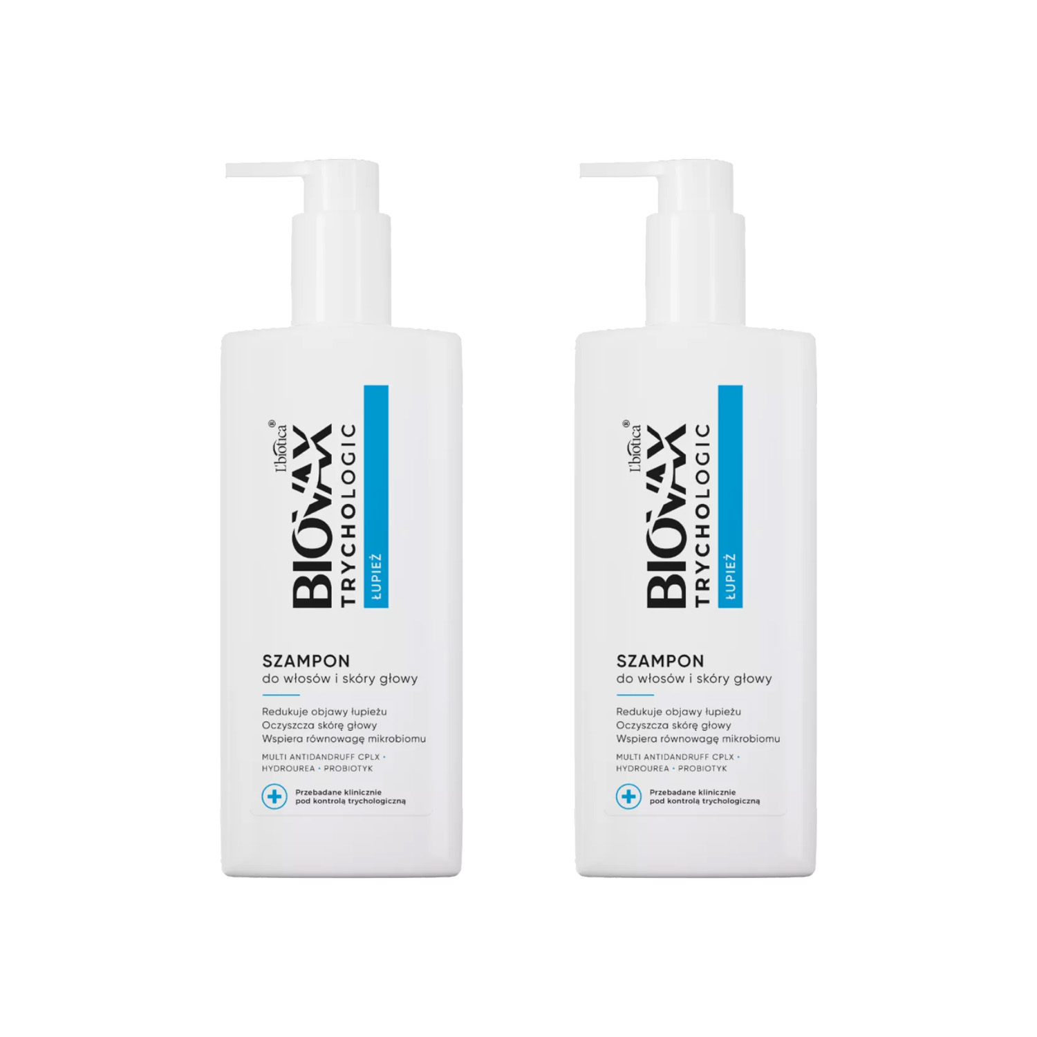 Zestaw: 2x biovax - trychologic, łupież, szampon do włosów i skóry głowy, 200 ml