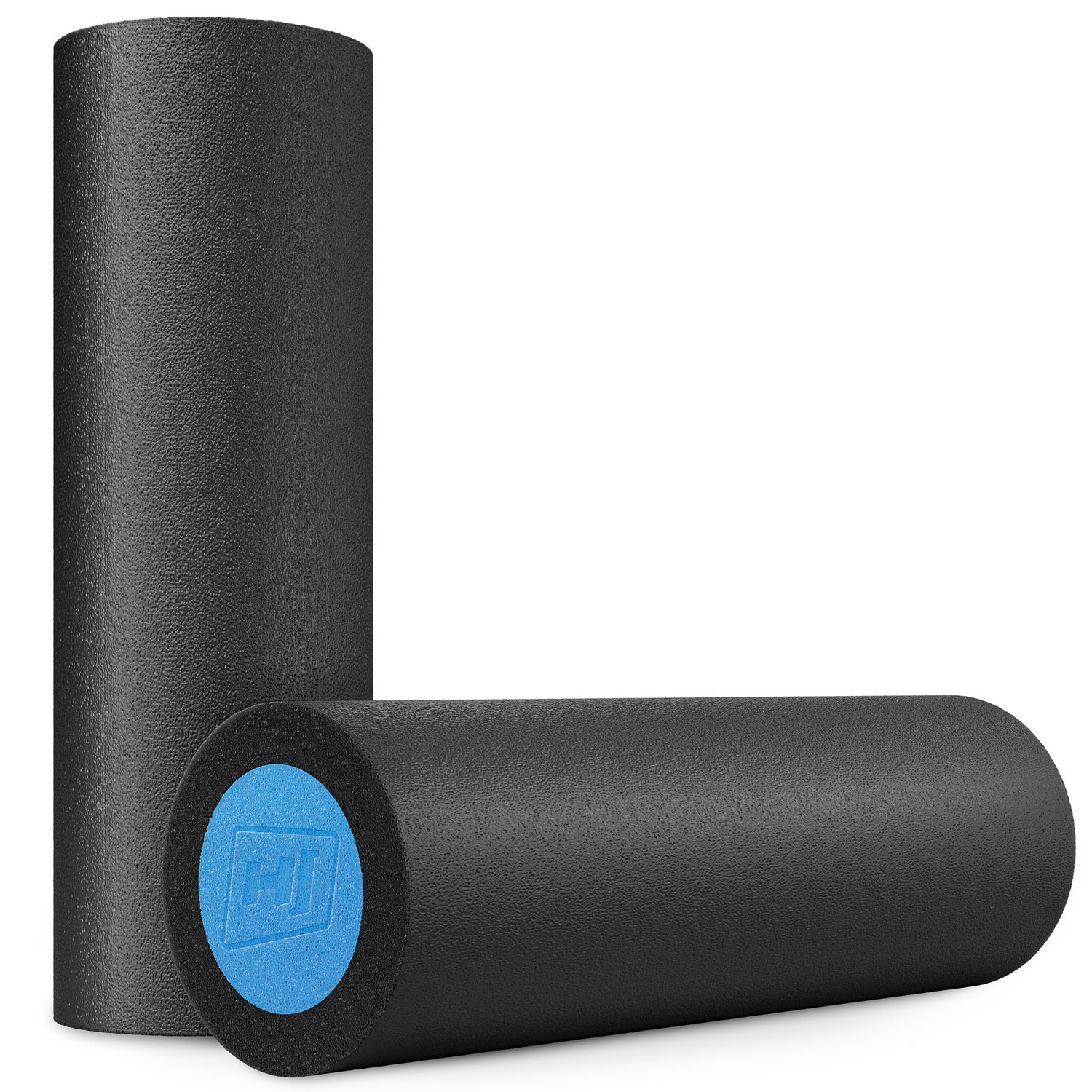 Rouleau de massage en EPE 45 cm noir/bleu