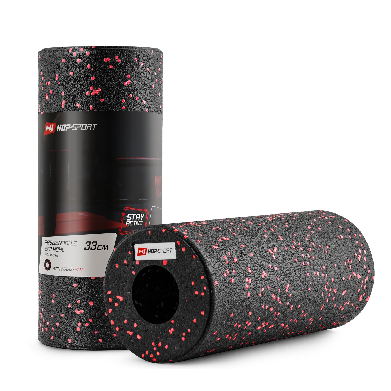 Masážny valec EPP prázdny 33cm červený