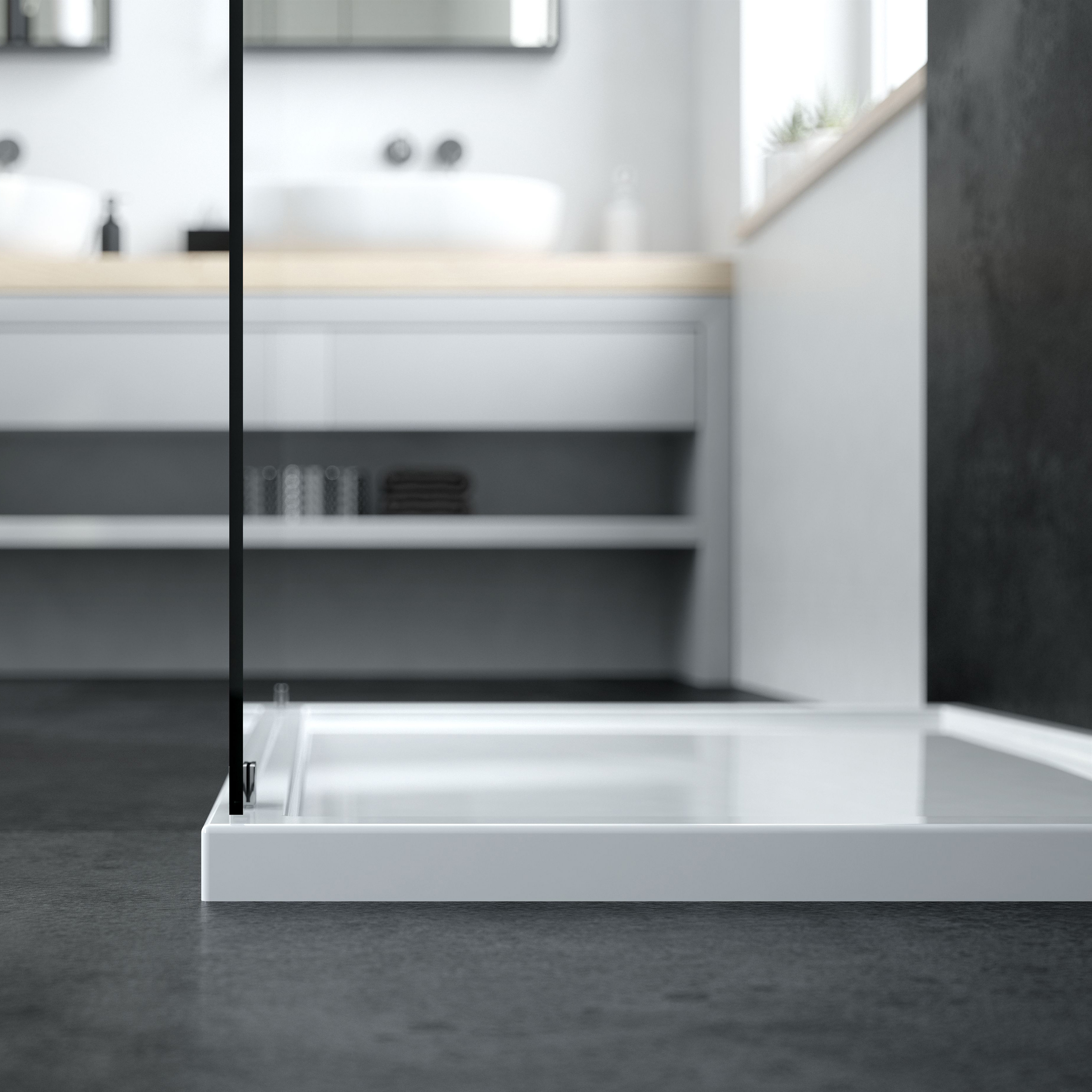 Oltens Superior brodzik prostokątny 100x80 cm biały 15002000 - Wysyłka w 24h