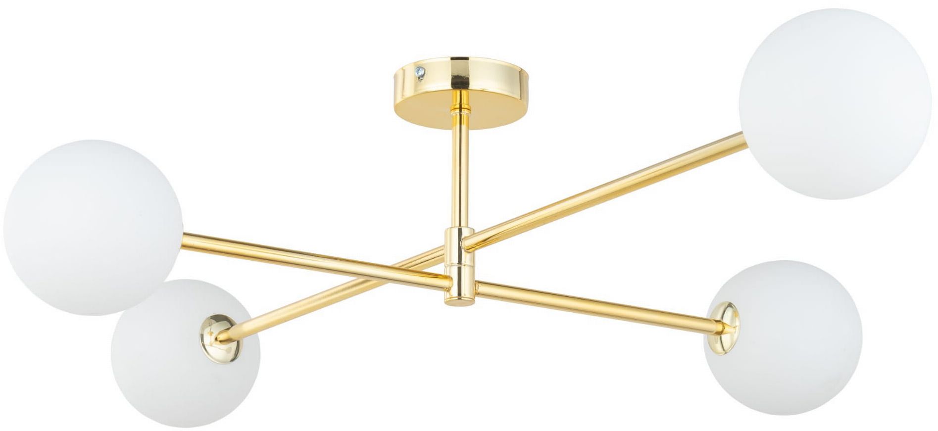 TK Lighting Sarius lampa podsufitowa 4x6W biały/złoty 4738