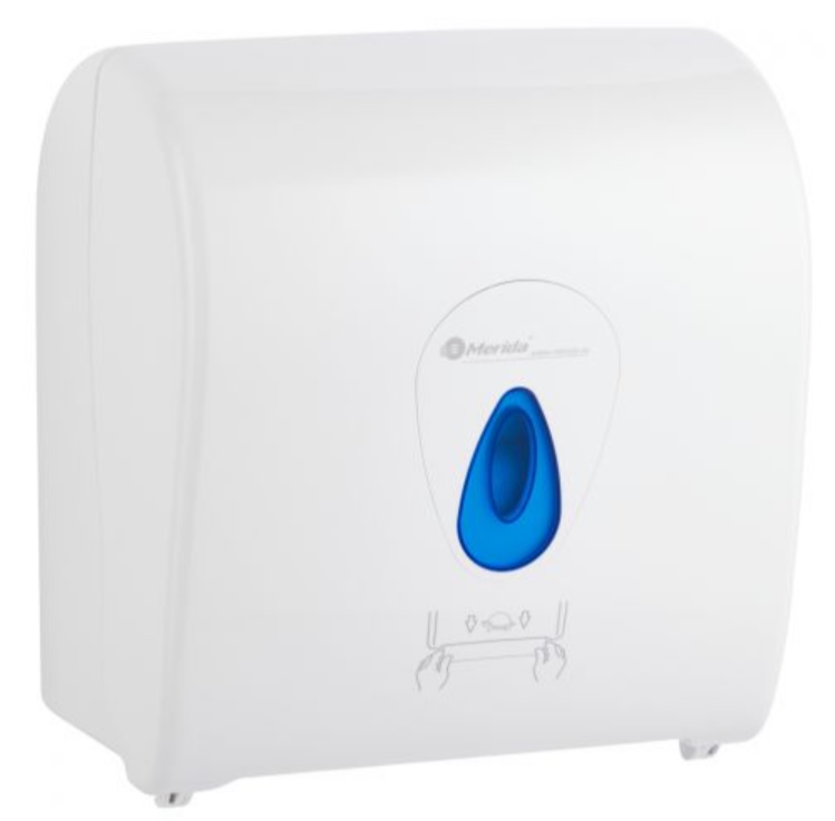 Merida Top mechaniczny podajnik ręczników papierowych w rolach automatic maxi biały połysk CTN302 - Wysyłka w 24h